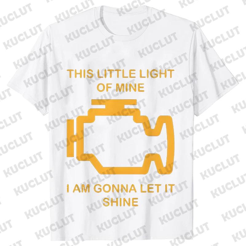 Oversized Men T Shirt Check Engine Oil Battery Print Harajuku Tshirt Hiphop Summer Streetwear Mechanic Repair Tshirt Y2k Top