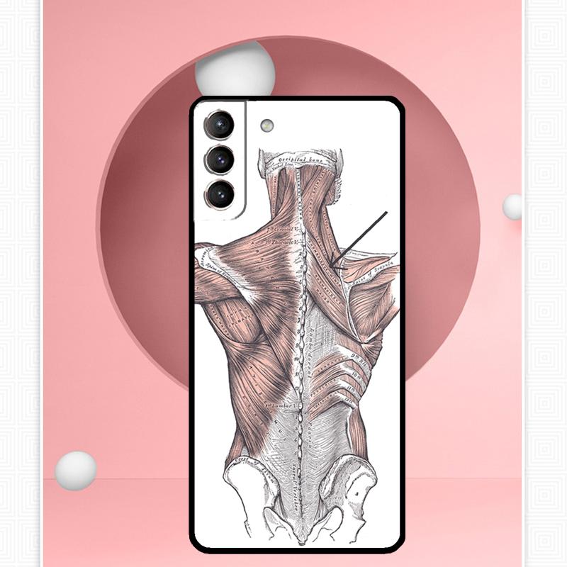Human Anatomy Case For Samsung Galaxy S25 Ultra S25 FE S20 S21 S22 S23 Plus S9 S10 S24 Ultra Cover Funda