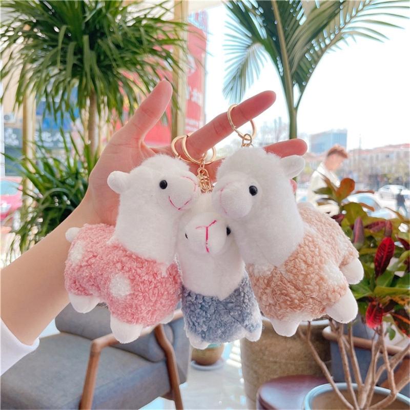 Soft Plush Animal Horse Keychain Cartoon Keyring Cute Toy Pendant for Boys Girls