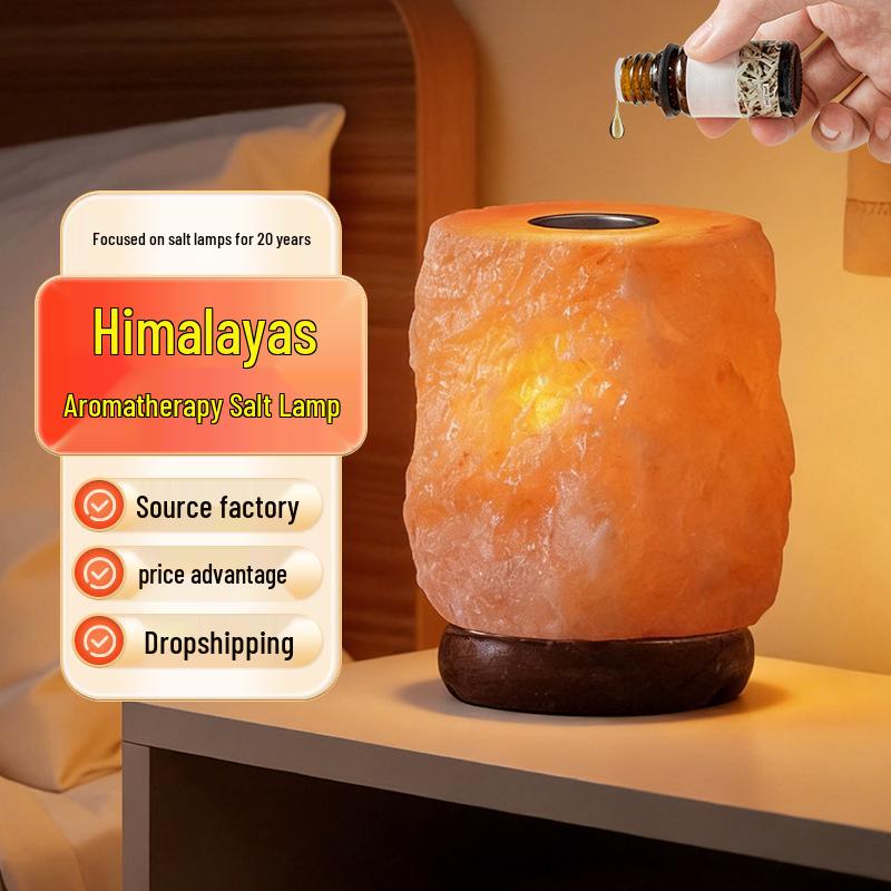 Himalayan Salt Lamp: Aromatherapy Essential Oil Diffuser & Feng Shui Night Light Selected SSS-grade Aromatherapy Salt Lamp 4-6 jin