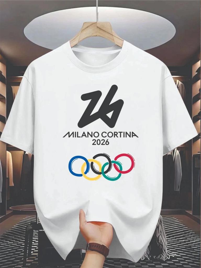 Camiseta Deportes de Invierno 2026 Niños Adulto Unisex Camiseta de Aficionado del Equipo