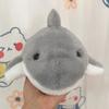 16cm Soft Cute Shark Hand Puppet Plush Toy Artificial Shark Plush Toy Interactive Stuffed Animal Gift for Boys Girls Room Decor