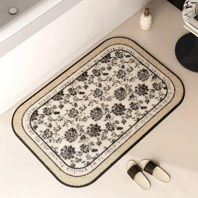 French Premium Bathroom Blanket Absorbent Floor Mat Toilet Toilet Toilet Floor Mat
