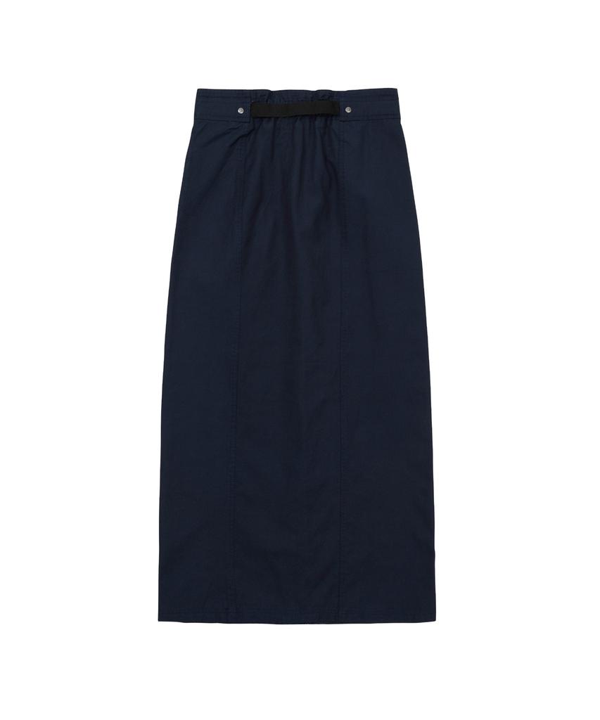 Wellbeing Express Belted Long Skirt Navy