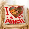 I love mischievous cute monkey print double-sided pillow cover, 1 piece 45x45cm, perfect for home decoration and holiday gifts.
