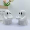 Halloween Reading Ghost Statue, Ghost Reading Decoration Ornament, Cute Bookworm Reading Statue, Home Room Desktop Decoration