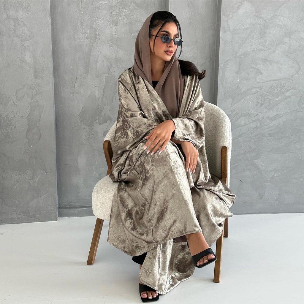 Bescheidener Übergrößen-Abaya-Cardigan für Damen - Nahöstliche und westliche Stile