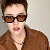 New Fashion Vintage Sunglasses Women Brand Designer Retro Rectangle Sun Glasses Female Ins Popular ellipse Square Eyewear