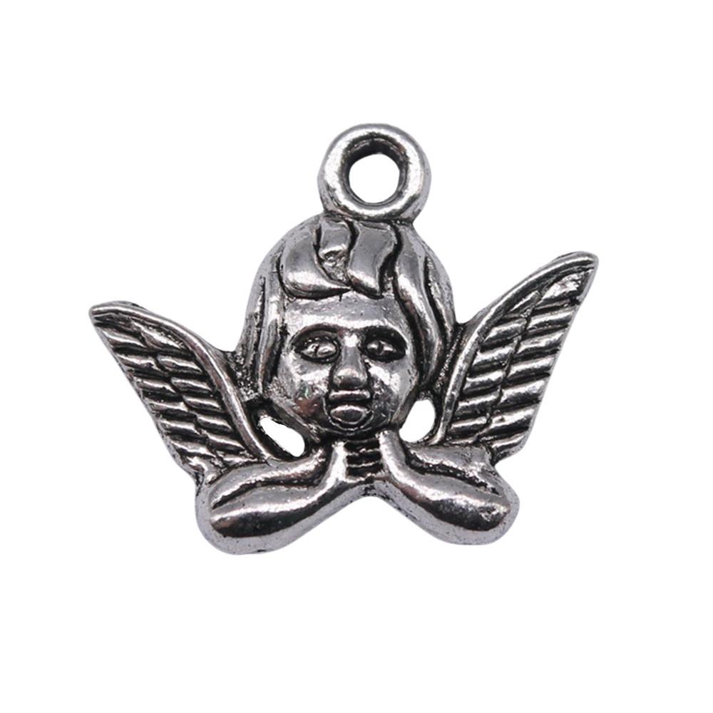 Angel Charms Alloy Fairy Pendants For Religious Holiday Jewelry Making
