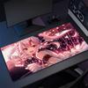 Anime Locking Edge Mousepad Computer Keyboard Mat Hololive Large Gaming Mouse Pad XXL Nakiri Ayame Mouse Mat Gamer Keyboard Pads