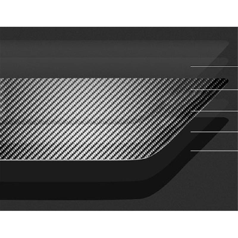 Kohlefaser Armaturenbrett Radio Stereo Panel Rahmen Verkleidung für 2013-2019 Ford Explorer