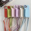 Lanyard Leather  Wallet Crossbody Phone Case for IPhone 15 14 13 12 11 Pro Max Mini X XR XS Max 7 8 Plus Card Slot Holder Cover