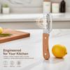3 in 1 Multifunction Serrated Knife Vegetable Peeler Handle with Bottle Opener for Culinary Kitchen Tools