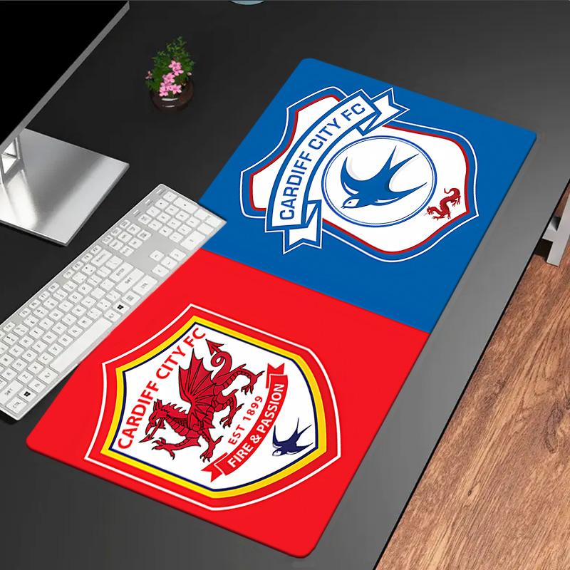 Football Club Cardiff Mouse Pad, Rubber Base, Mouse Pad for Gamers and Office Use, Gaming Desk , Easy To Clean Mat Christmas fan gifts