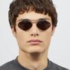 NeoRetro 2580 Two-Bridge Minimal Sunglasses C1 Black