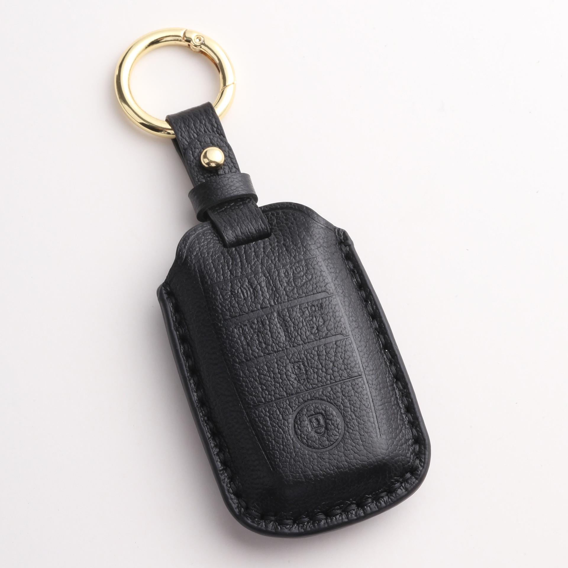 

Индивидуальная кожаная сумка для ключей подходит для коммерческого автомобиля Kia Jiahua mpv, чехол для ключей, ручная работа, высококачественный защитный чехол чёрный