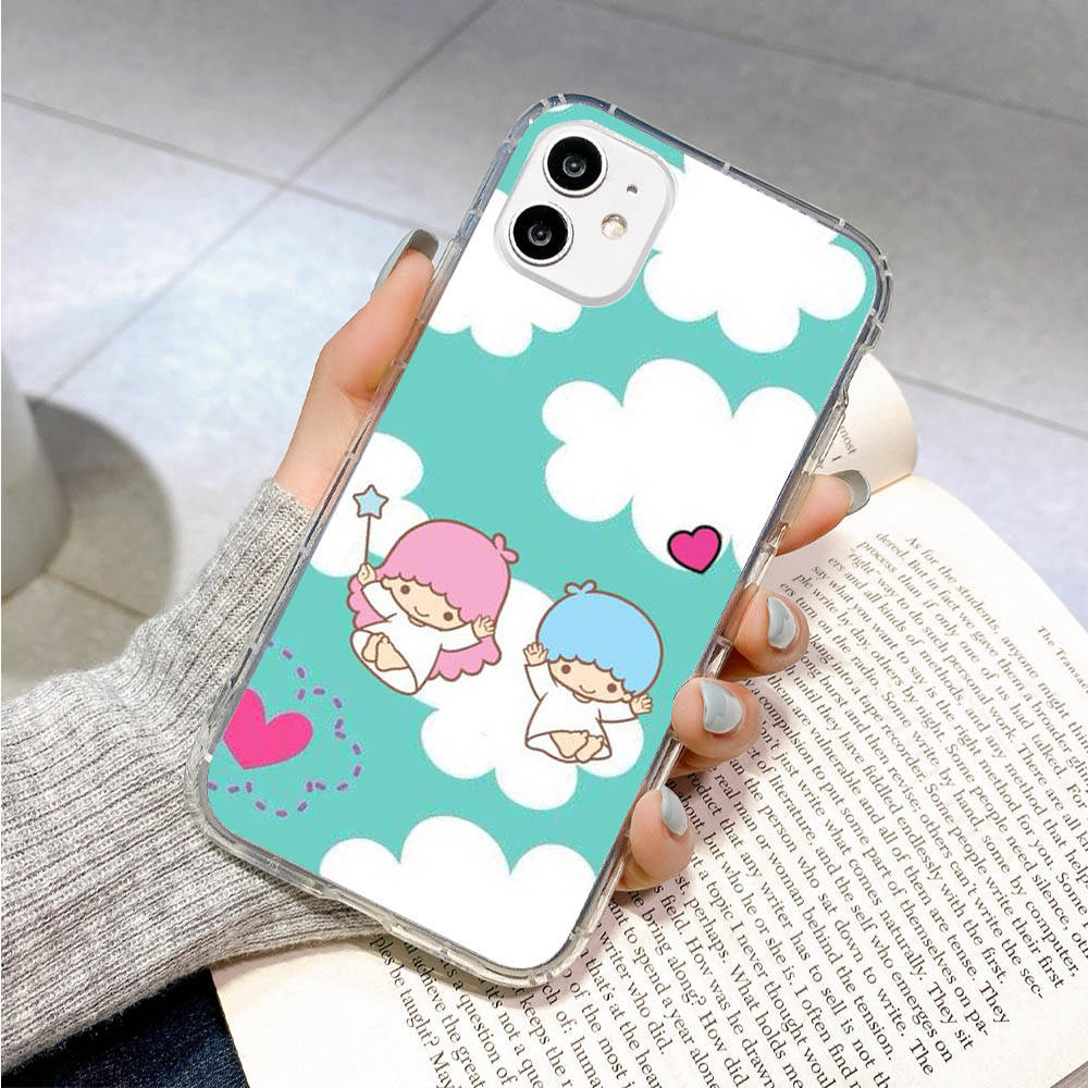 Case for Samsung A04 A14 A23 A34 A54 M23 M33 M52 M53 Realme 10 9 C30S C35 C55 VIVO Y02S Y21 Y51 X80 Pro Transparent Cover LI16 Little Twin Stars