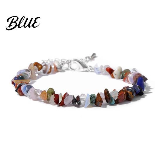 Durable Bracelet Women Irregular Beads Decor Adjustable Length Non-fading Wrist