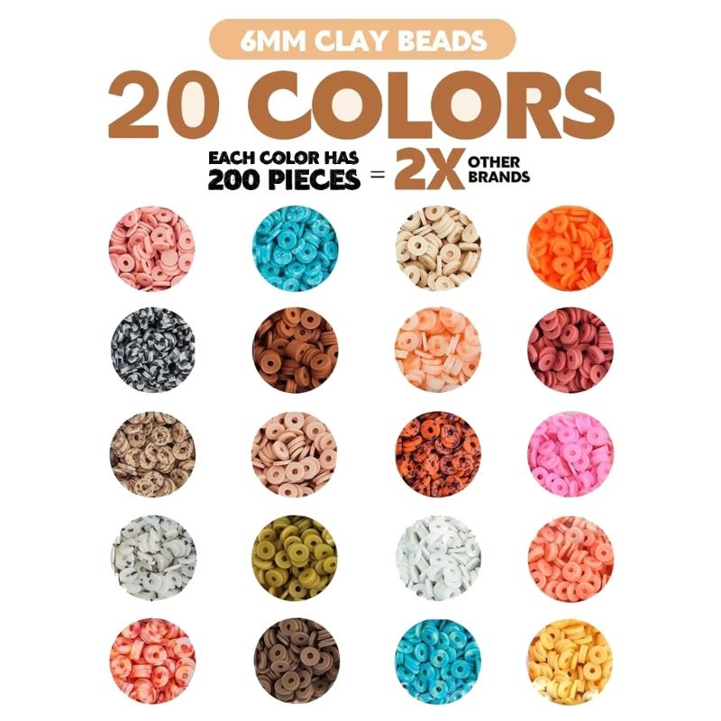 Soft Clay Beads Accessories Jewelry Crafting Set Clay Bead Set Creative Necklace Component Jewelry Finding for Jewelry