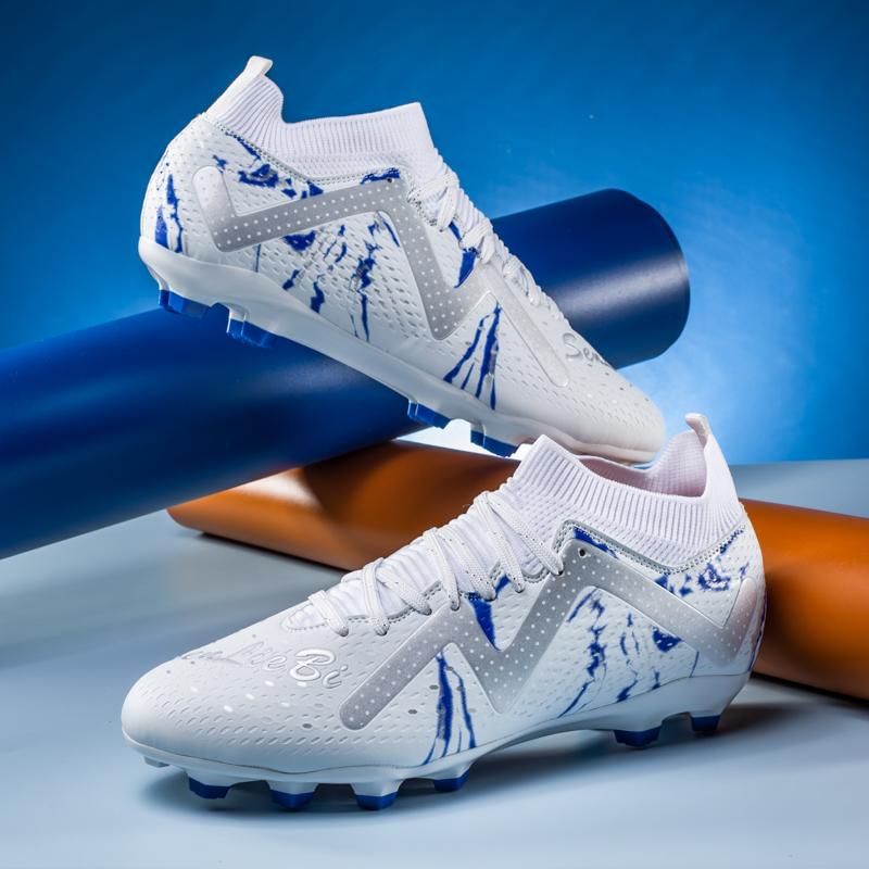 Professional men's football shoes, breathable and anti slip men's sports shoes, high-quality and comfortable lace up men's shoes
