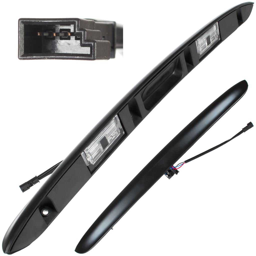 Bmw 3 E46 97-05 Sedan Compact License Plate Light Bezel With Tailgate Opening Microswitch