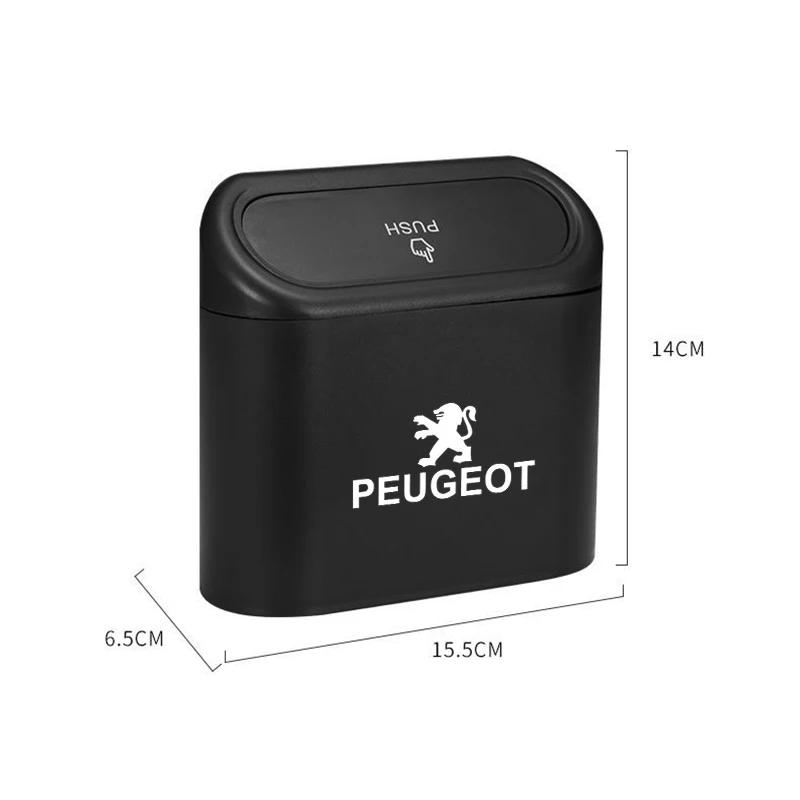 Car Trash Can Garbage Organizer Storage Box for Peugeot 206 2008 406 408 205 4008 3008 208 508 407 5008 307 308 207 107 306