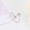 Chic Style Fashionable New Arrival Style, Sweet Temperament, Versatile Open Ring, Women'S Adjustable Inlaid Cubic Zircon RingFashion Finger Ring