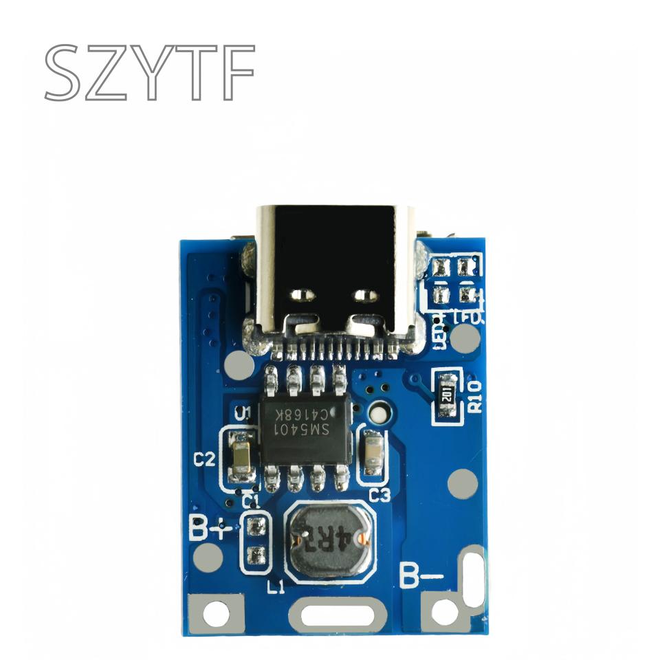 5V 1A Boost Step Up Power Module Micro USB Type-C Lithium Battery Charger Board Overcharge Protection LED Indicator 134N3P DIY