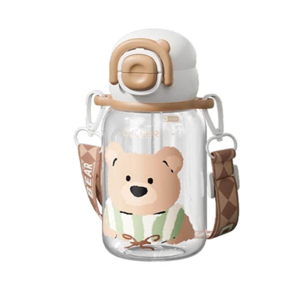 

Animal Party Straw Cup Cartoon Water Bottle Cute Double Drink Cup Summer хаки