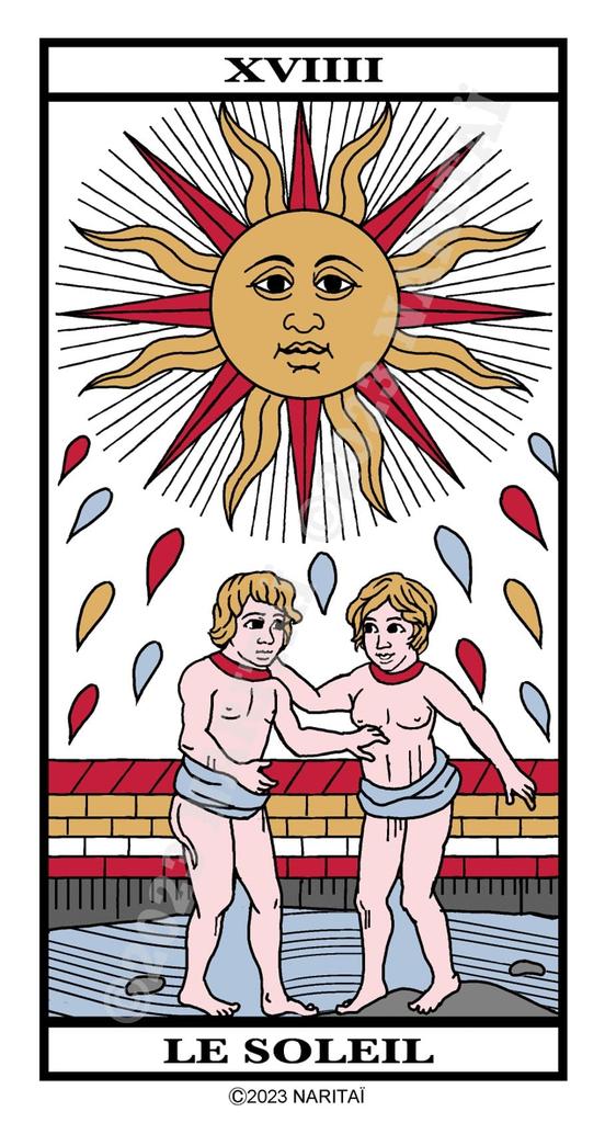 NARITAÏ Tarot "The Marseille" | Naritai | 22 Cards, Linen Drawstring Bag Included [Authentic]