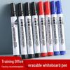 Erasable Refillable Whiteboard Marker, Thick Tip, Black for Office or Classroom Use