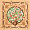 New Brand Bandana Shawl 100% Twill Silk Scarf Floral 130cm Square Scarves Print Kerchief Woman Headband Hijab Scarf&Wraps