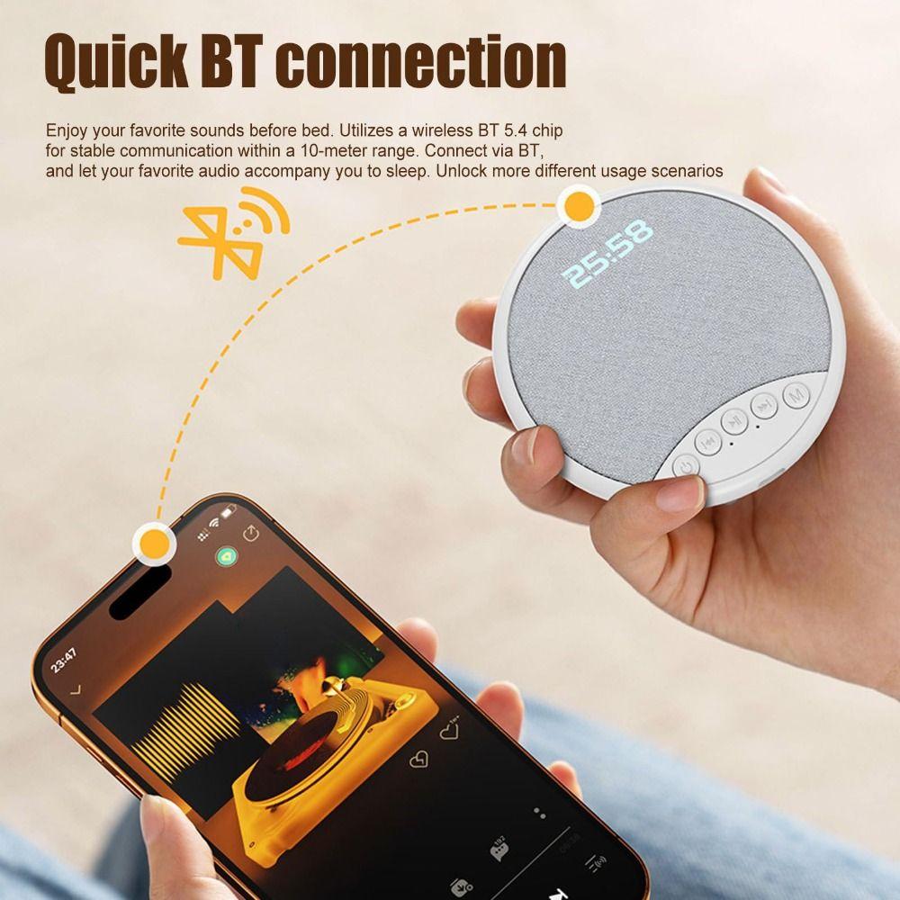 Timed Shutdown Pillow Speaker Ultra Thin White Noise Speaker Sleeping Bluetooth Speaker  Sleep Aid