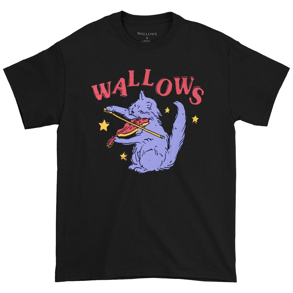 Men's Wallows Cat Fiddle T-shirt Large Black