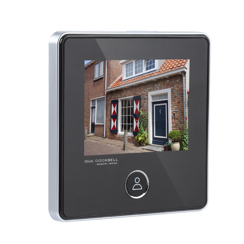 Security Peephole 0.3MP Doorbell Camera Night Vision Taking Photo Door Viewer LCD Monitor
