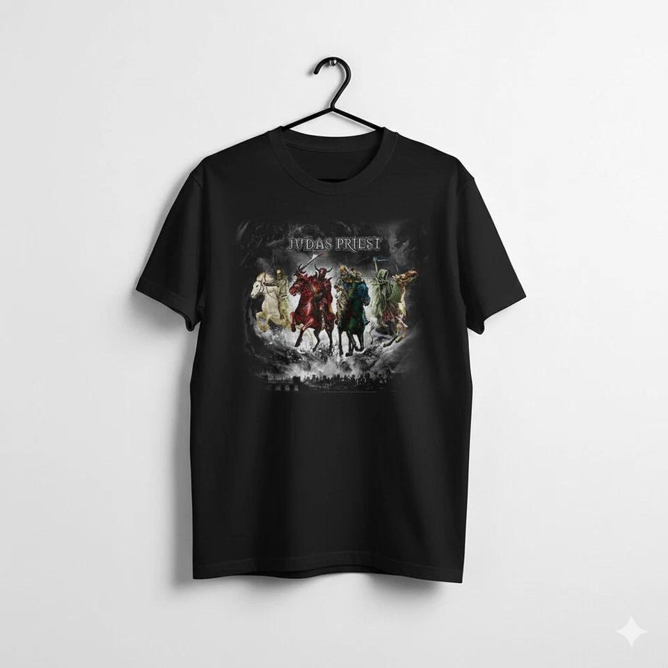 

Dark Apocalypse Horsemen Metal Graphic T-Shirt Vintage Heavy Rock Tee - T578 S