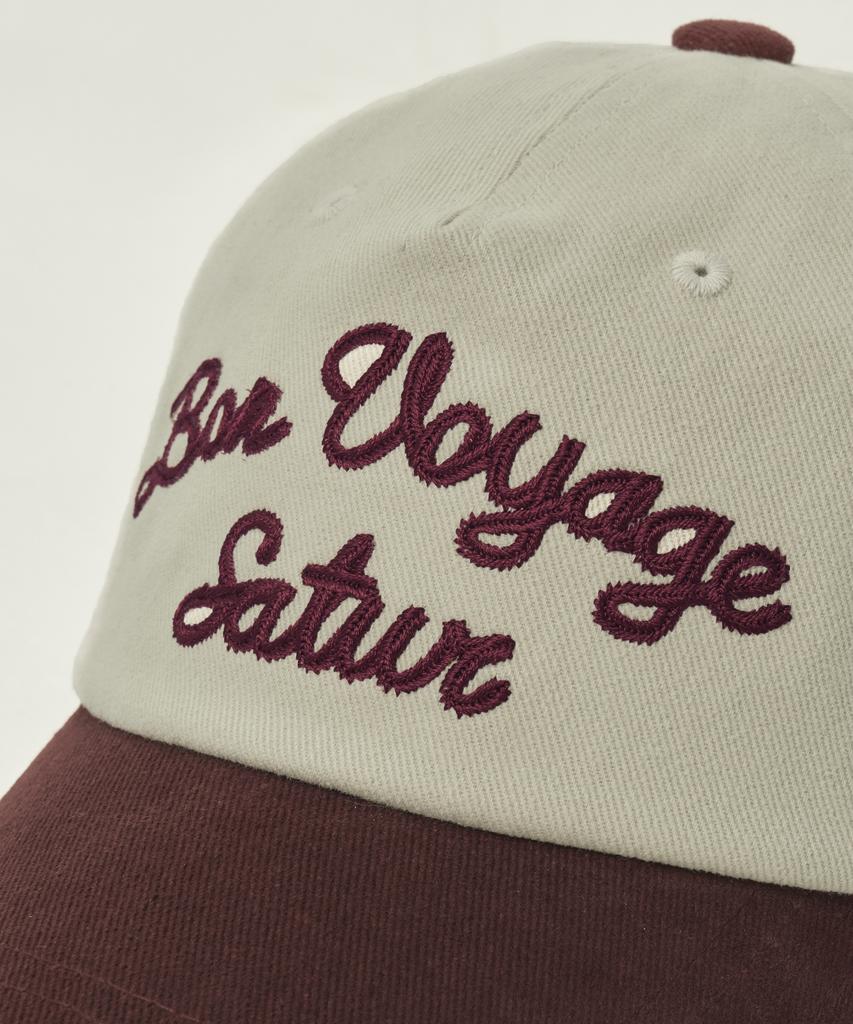 Seteo Bon Voyage Contrast 5 Panel Ball Cap Burgundy