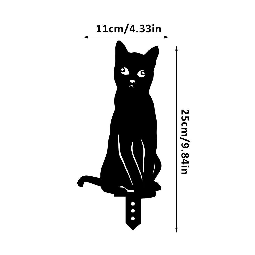 Acryl Katze Garten Dekorative Pflanzstecker Outdoor Gartendekor Haushaltssilhouette Pflanzstecker Für Höfe Garten Hauswaren Und Einrichtungsgegenstände