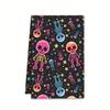 Halloween towel ornament gift microfiber printing kitchen towel special dish towel rag