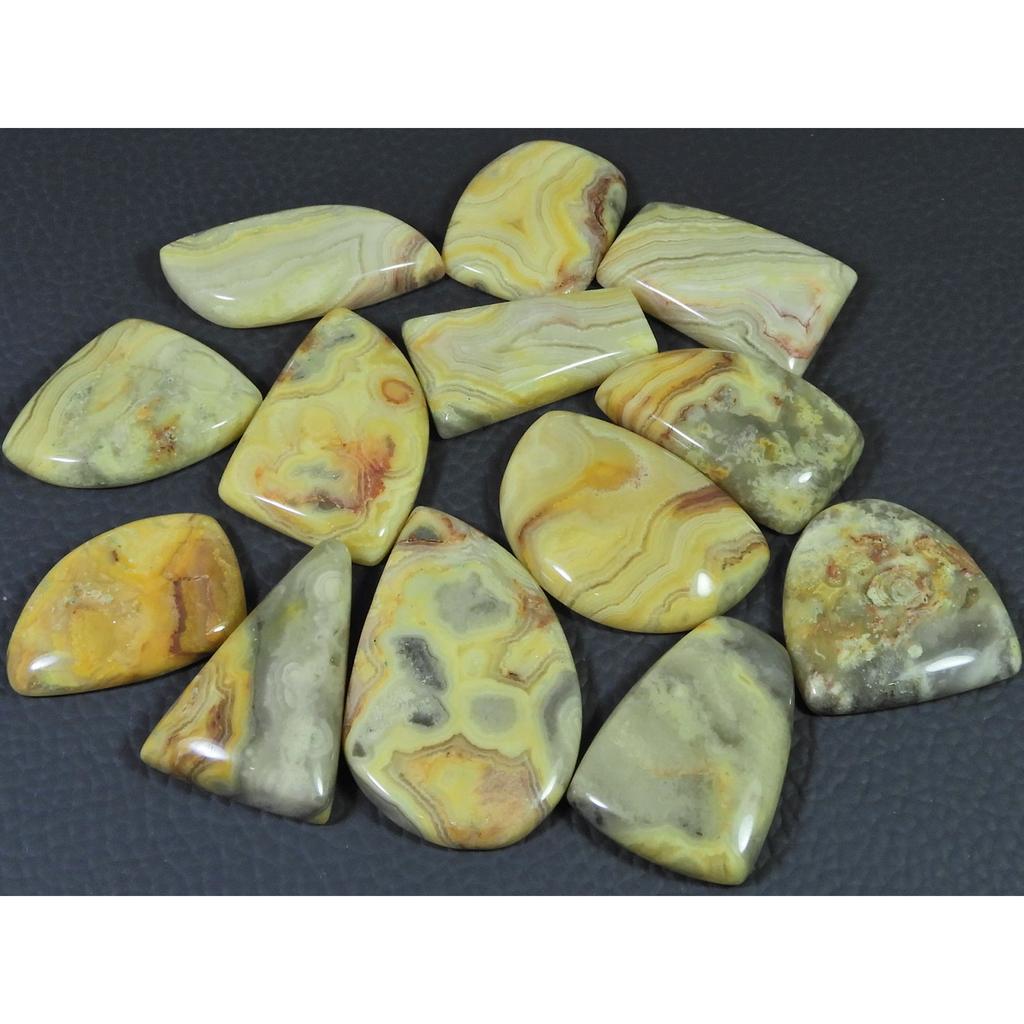 300Cts.Natural Australian Crazy Lace Agate Fancy Cabochon Gemstone 13Pcs Lot C-1188