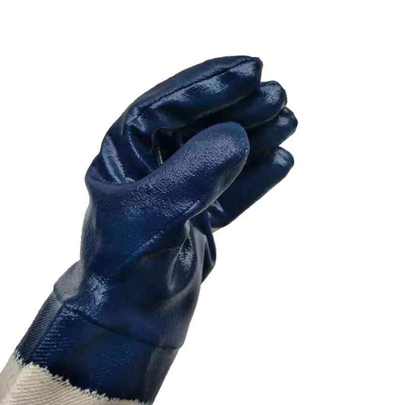 Odolné pracovní rukavice z nitrilu s plnými prsty