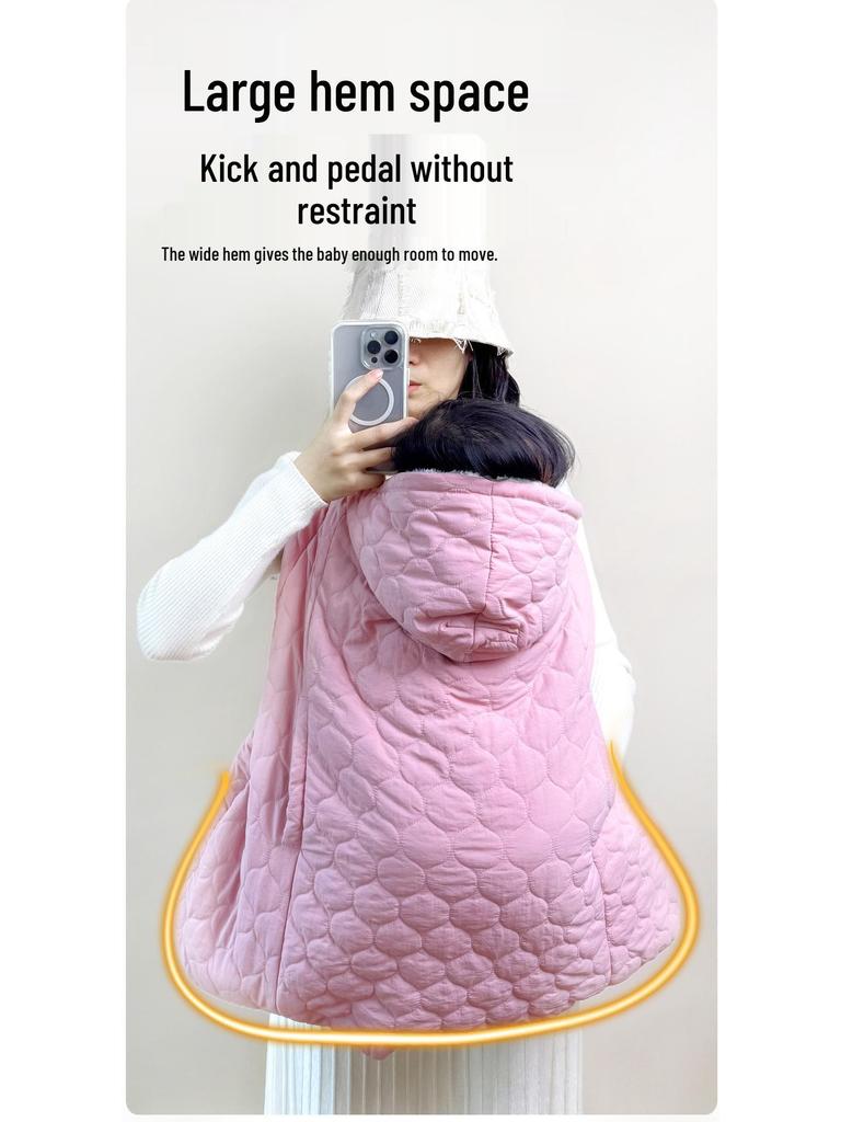 Baby Windproof Cloak: Stroller Blanket & Warm Carrier, Multifunctional for Autumn/Winter