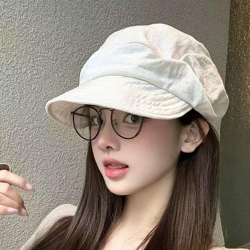 Artistic Beret Hat Womens Summer Breathable Polyester Sun Protection Fashion Casual