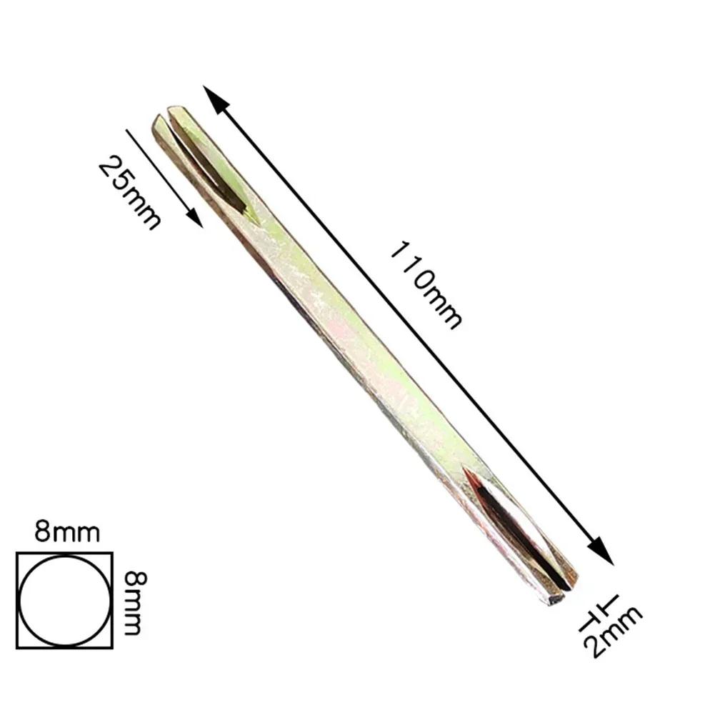 8x8mm 8mm Länge 85-130mm Stahl Eisen Welle Stift Für Fenster Tür Griff Hebel Knauf Vierkantstift