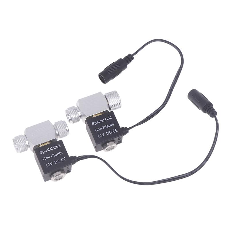 Aquarium Co2 Solenoid Valve Regulator 110V-220V Low Temperature Co2 Aquarium Fish Tank Electric Magnetic Valve Eu Us Dc12V