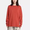 Timberland Pattern Print Crew Neck Long Sleeve T-Shirt Unisex Tops Red A6BM2-DL9