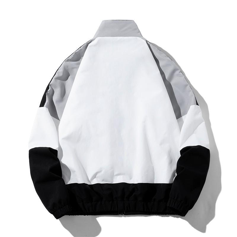 Men's Jacket, Sports And Casual Loose Jacket, Youth Color Blocked Top