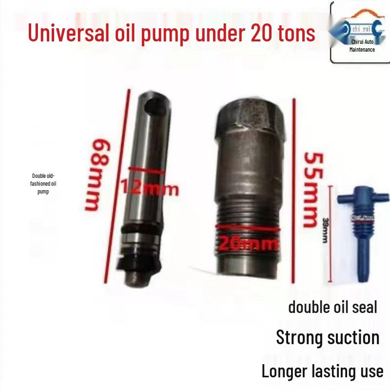 Kit de Reparo Universal para Macaco Hidráulico de Carro com Êmbolo da Bomba de Óleo, Cilindro da Bomba de Ar e Acessórios de Vedação à Prova de Poeira