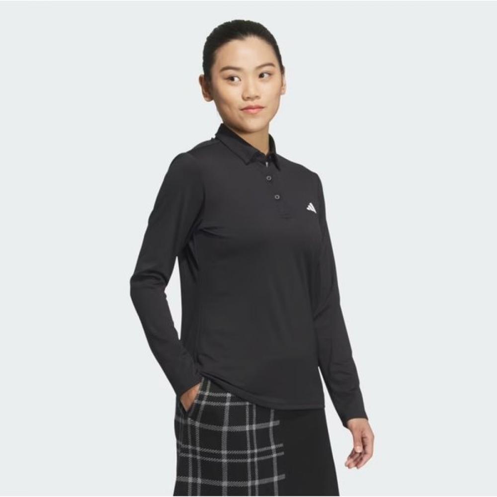 Adidas Golf 24 YearS Fw Women S T ShirT Long Sleeve Polo ShirT iS4789 Black