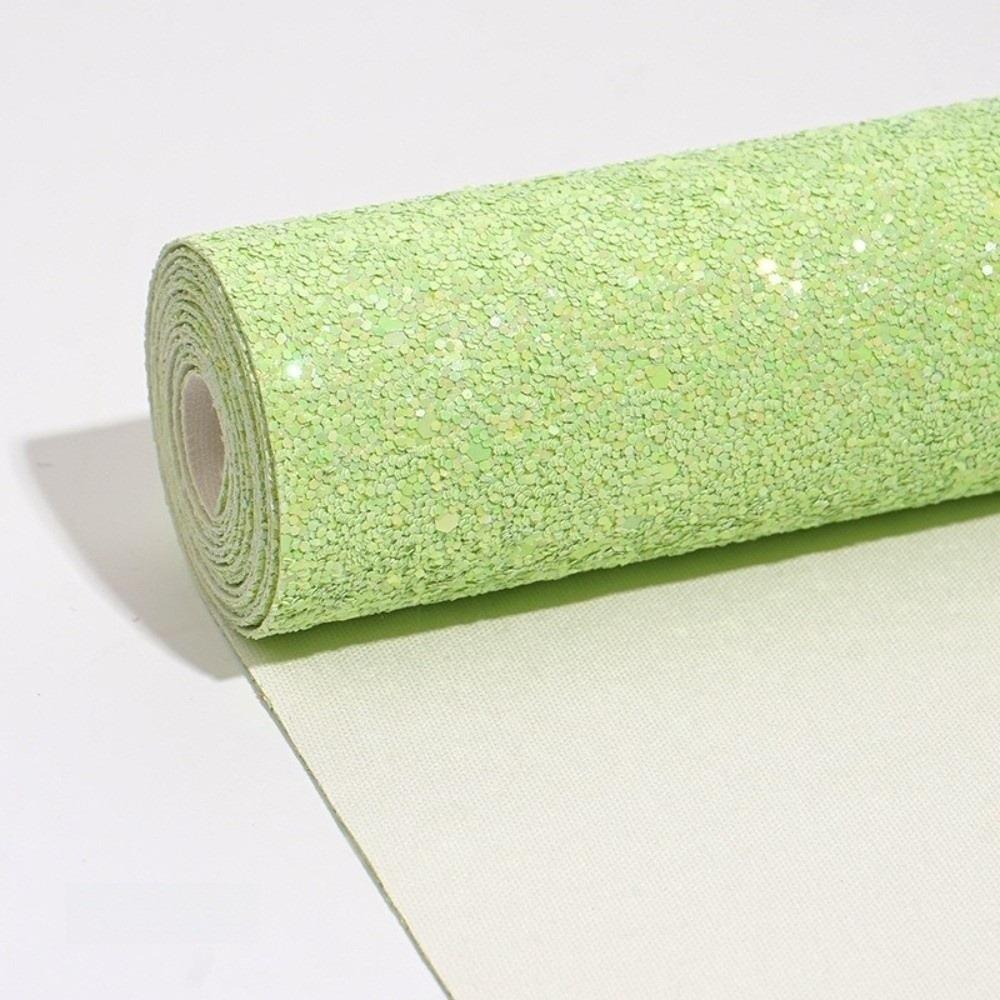 Colorful Glitter Glitter PVC Leather Fabric Sparkling Powder Faux Leather  Bag Making Material